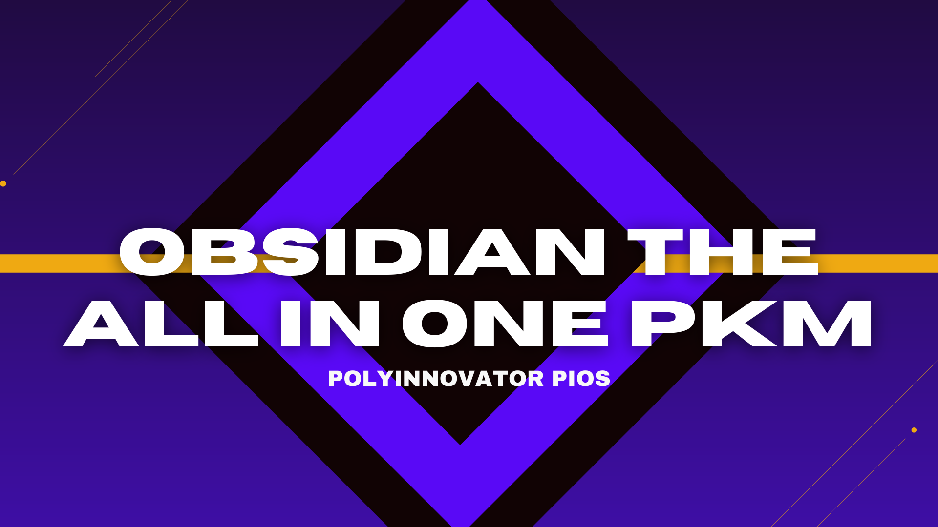 Turning Obsidian into the All-In-One PKM System