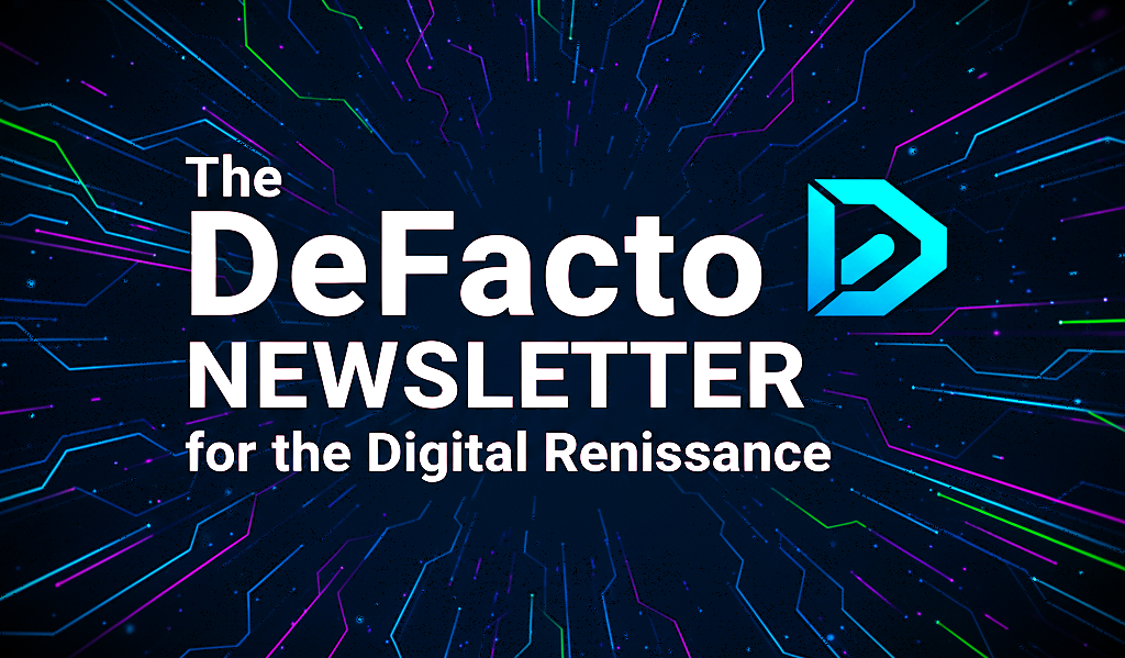 The DeFacto Newsletter for the Digital Renaissance